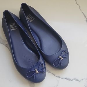 Navy Bow Melissa shoes